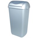 PlastiQline Abfallbehälter Kunststoff mit Edelstahl...