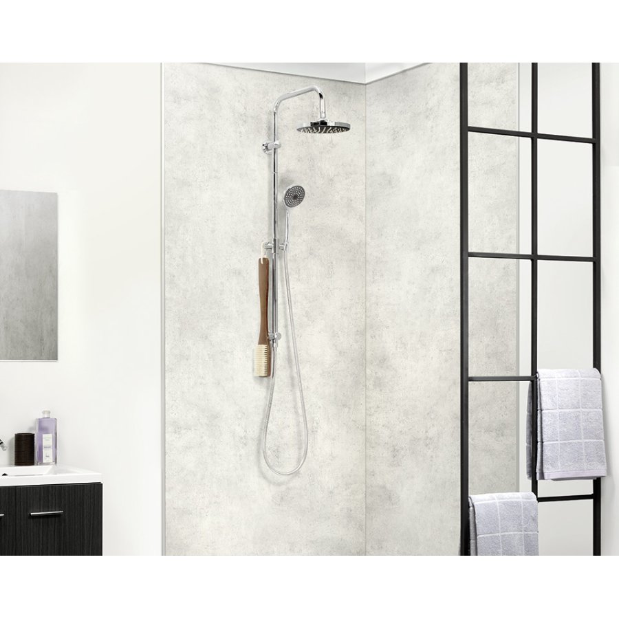 SPC Wandpaneele CONCRETE LIGHT 30x60cm - Wasserdichte Decor Paneele Für Bad & Küche