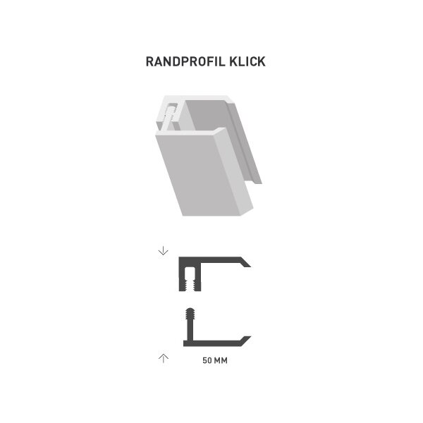 DUMACLIN Klick Randprofil clay 2.5 m