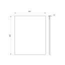DELABIE Spiegel bruchsicher 10x385x485 mm Edelstahl...