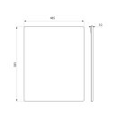 DELABIE Spiegel bruchsicher 10x485x585 mm Edelstahl...