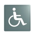 Wand Symbol Behinderten-WC Edst. 1.4301 sat (ex-0011370000)
