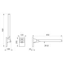 DELABIE Stützklappgriff Be-Line Durchmesser 42 mm...