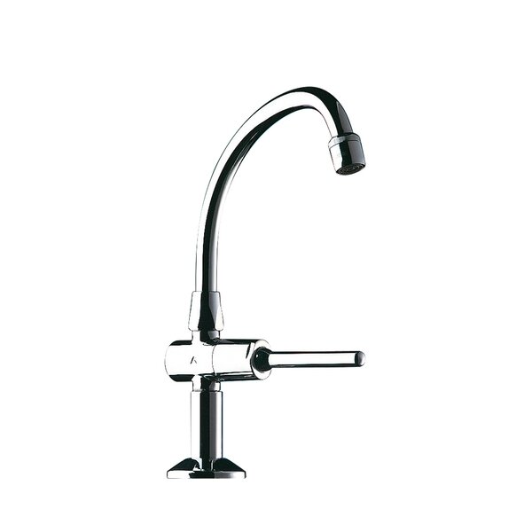 DELABIE Selbstschluss Ventil TEMPOSTOP G1/2B Schwanenhals, mit Hebel Länge 200 mm
