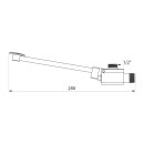 Schnellschluss-Mischbatterie MIXFOOT Pedalbet&auml;tigung G1/2B, bodenstehend, ohne &Uuml;berwurfmutter