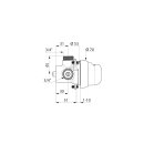Schnellschluss-Mischbatterie TEMPOMIX G3/4B f&uuml;r Paneelmontage 1-10 mm 30 Sekunden