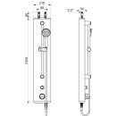 DELABIE Duschelement SECURITHERM Thermostat, Alu,...