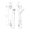 DELABIE Duschelement SECURITHERM Thermostat, Alu,...