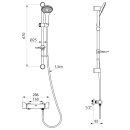 Duschsystem mit Brausethermostat H9739S, Standard-Anschlüsse