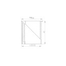 Geruchsverschluss für Bodenablauf mit vertikaler Membran 90 x 90 mm